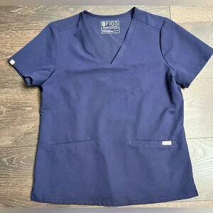 Figs Women’s M Scrub Top - Navy.